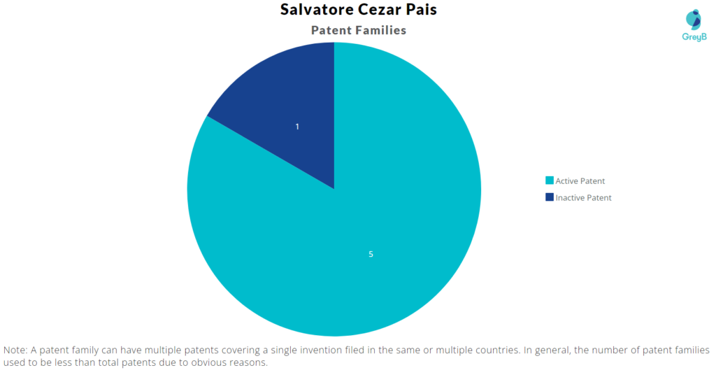 Salvatore Cezar Pais Patent Families 