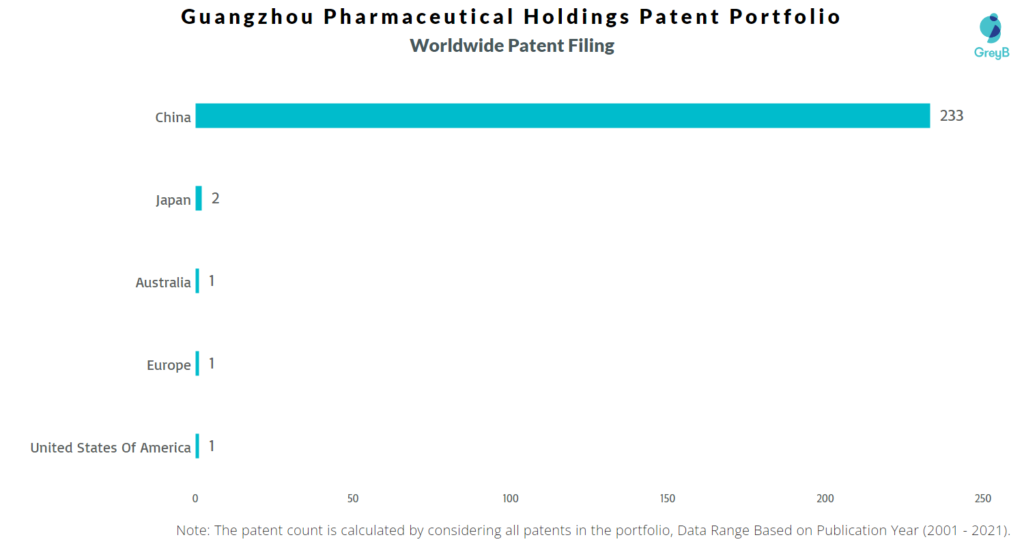 Guangzhou Pharmaceutical Holdings 
Worldwide Patents