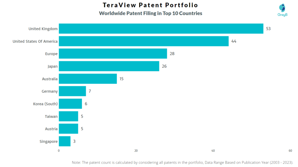 TeraView Worldwide Patent Filing