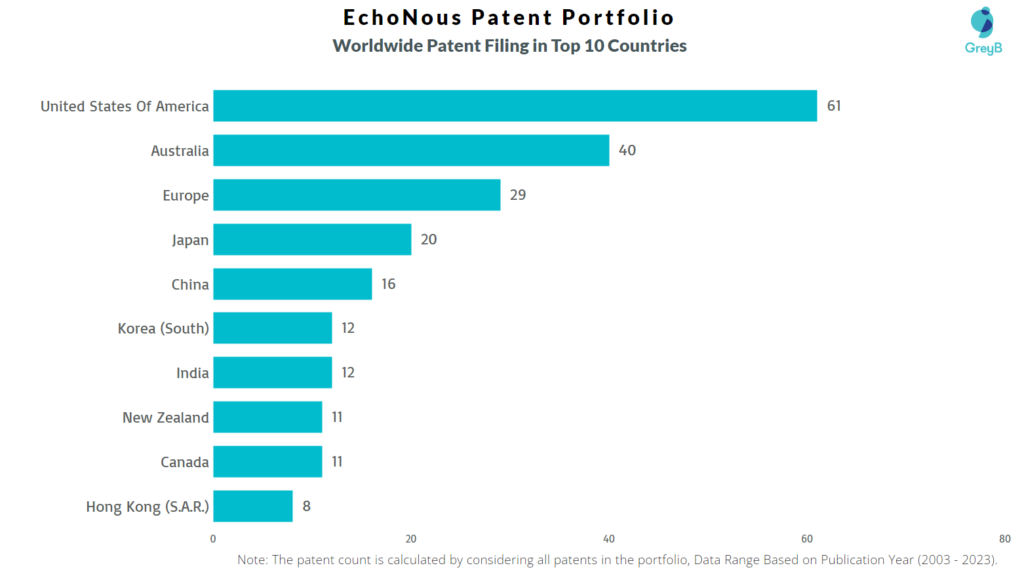 EchoNous Wor;dwide Patent Filing