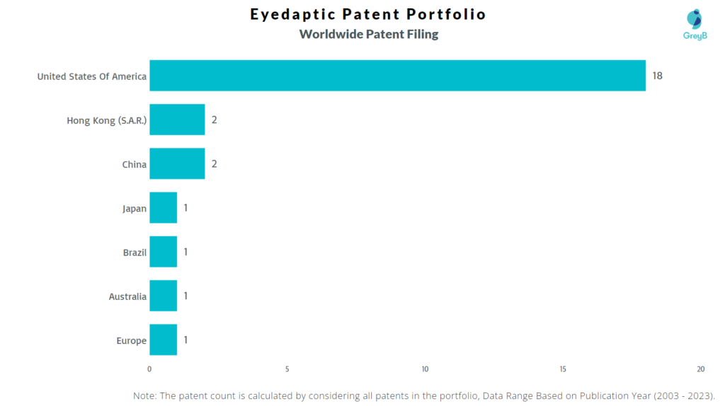 Eyedaptic Worldwide Patent Filing