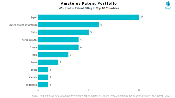 Amatelus Worldwide Patent Filing