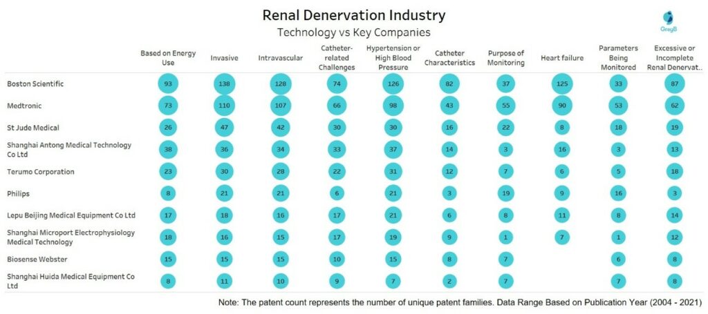 Renal Denervation - Technology vs Key Companies