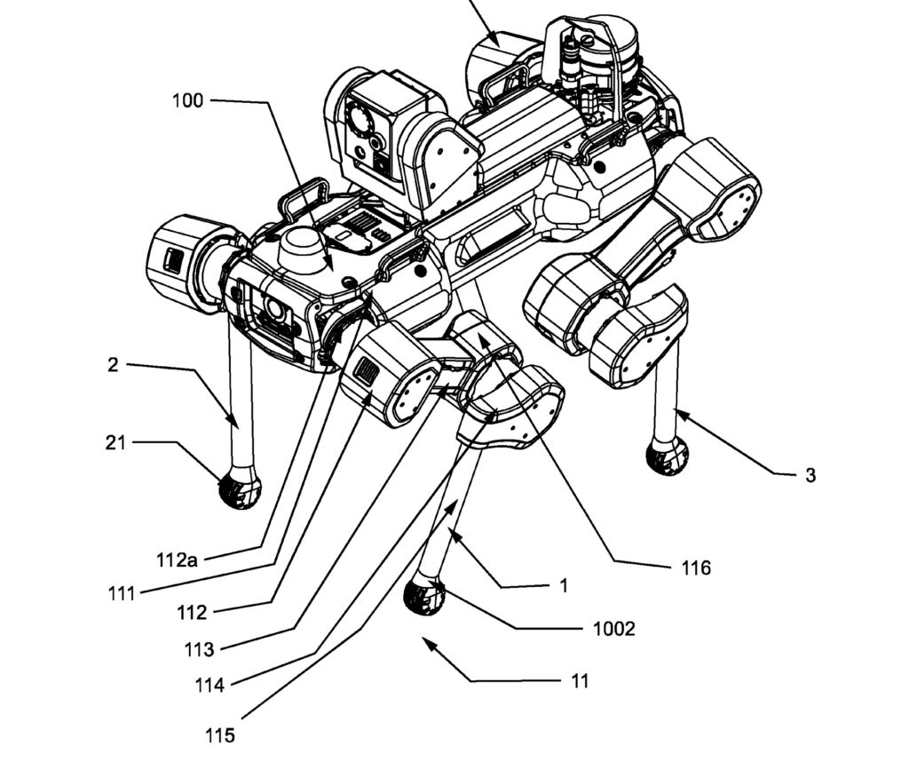 Schematic of ANYbotics' Robot