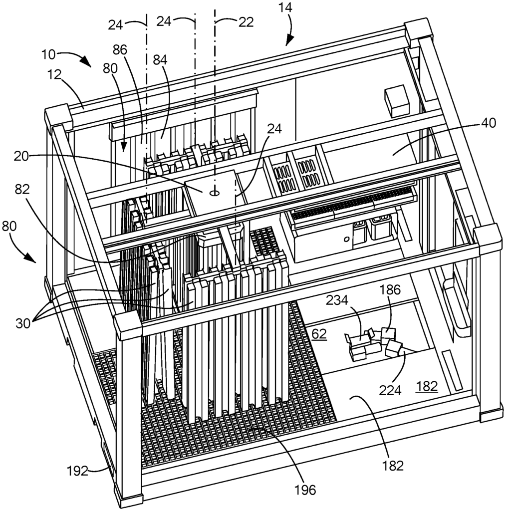 Isometric view of modular farm of Freight Farms