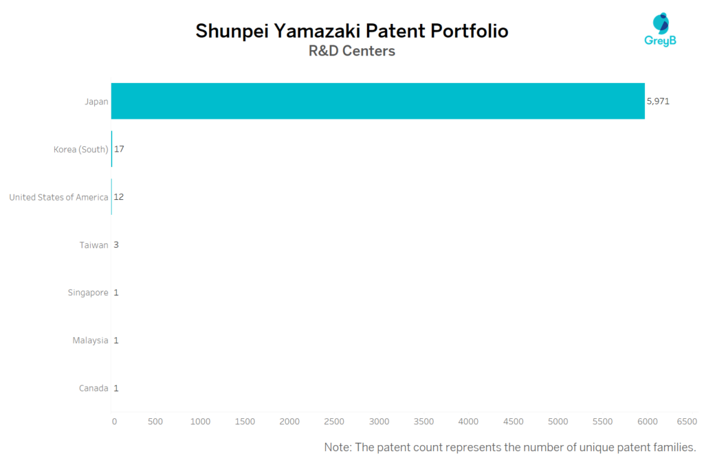 R&D Centers of Shunpei Yamazaki