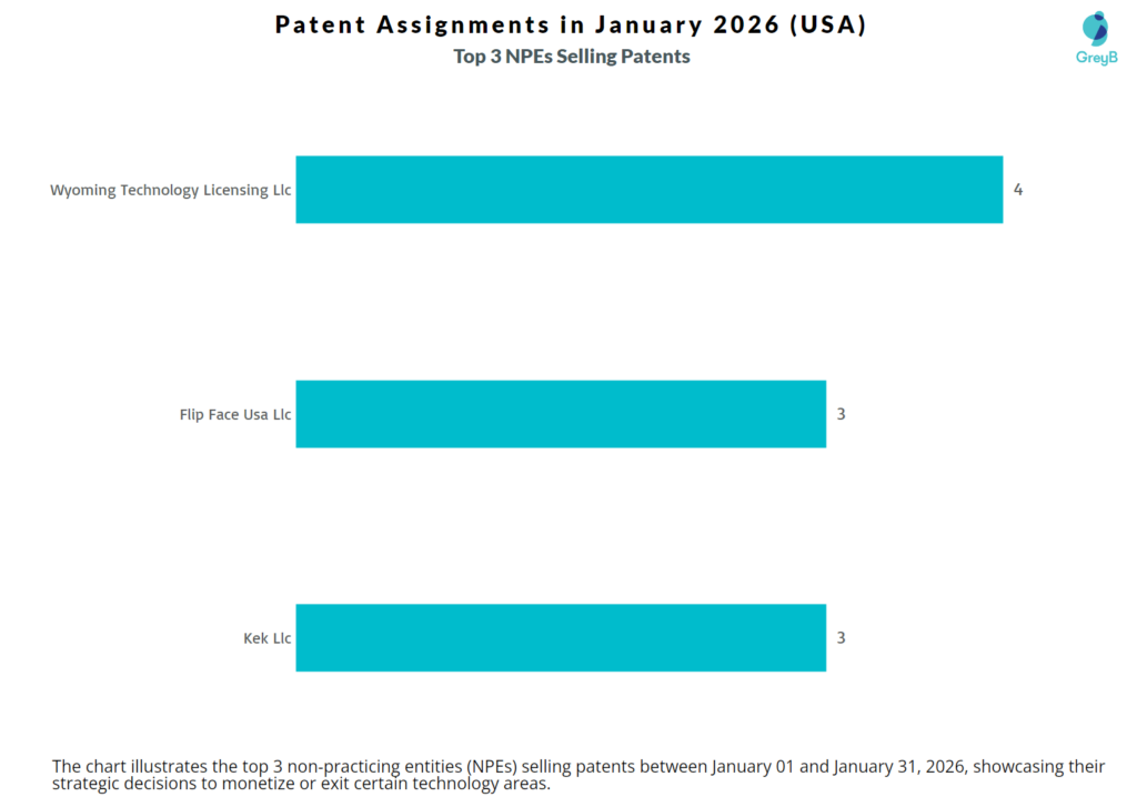 Top 3 NPE Patent Sellers in January